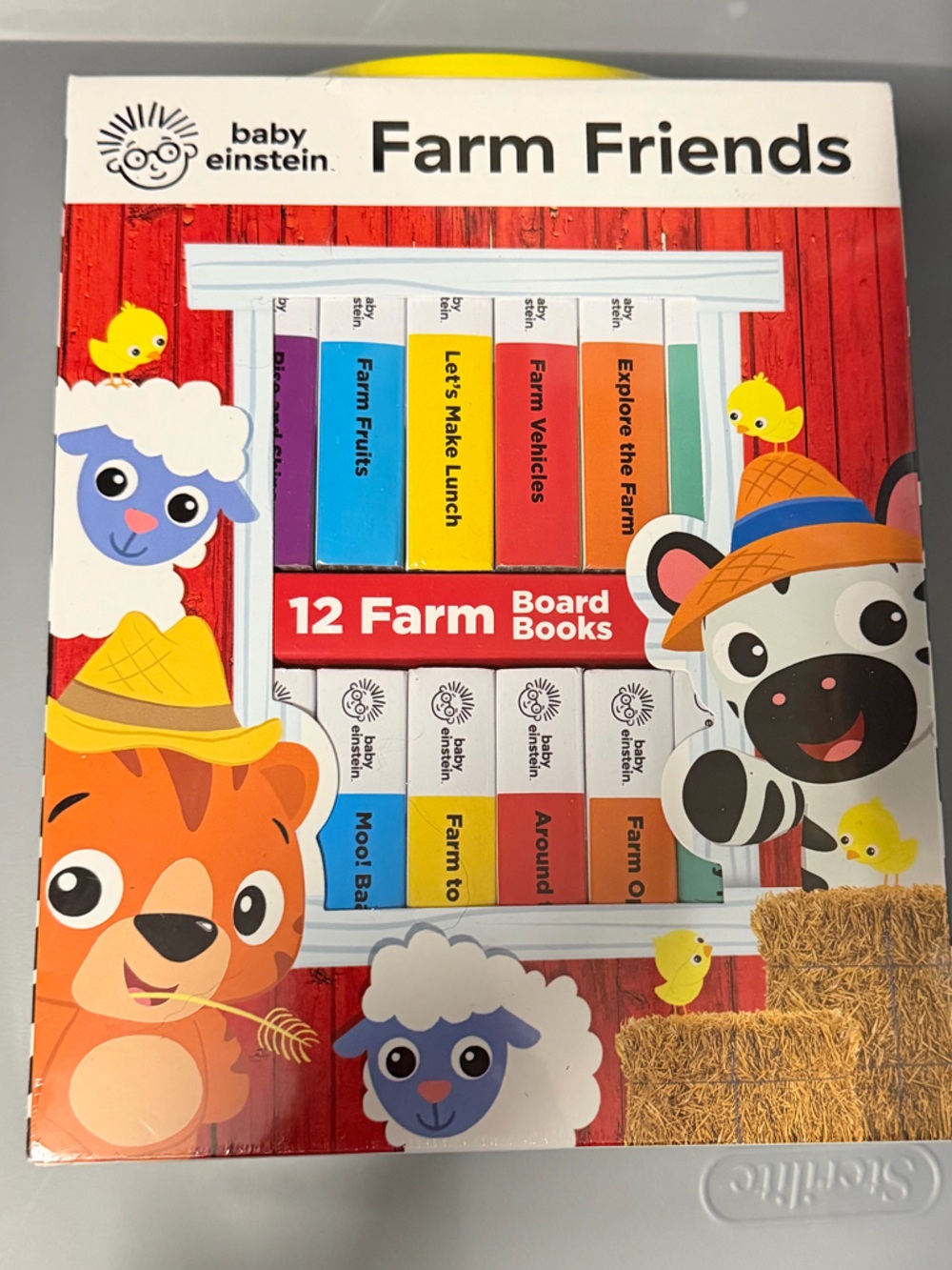 Baby Einstein Farm Friends Board Book Set - Bright Red